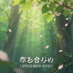 closeup a lot of sakura petals and green leaves in the air, in gentle green dawn light, forest background, eyvind earle, studio ghibli painting, cinematic lighting, volumetric lighting, smooth, sharp focus, highly detailed, render in unreal engine 5, artstation, deviantart, behance, trending, epic composition, octane, light rays, award - winning
