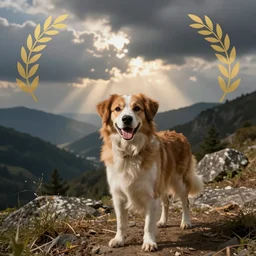 a happy dog