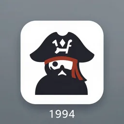 civ 1 icon of a pirate, civ 1, dos game, unit icon, 1 9 9 4