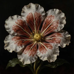 veins and muscle tissue growing from the earth as a flower, epic shot, elegant, dark, by giuseppe arcimboldo and ambrosius benson, a touch of beksinski, realistic, renaissance