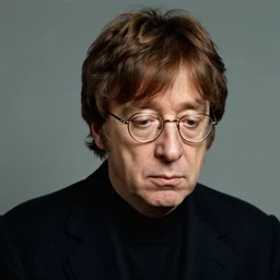 portrait of sad elton john lennon in 1 9 7 0 by ilya repin