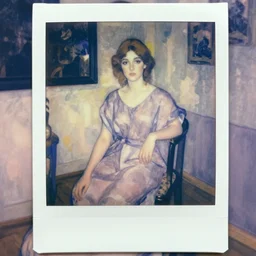 a girl in a room, old polaroid by goya, by el greco, elegant drawing, digital painting, jugendstil, strong lights, flat colors, pastel colors,