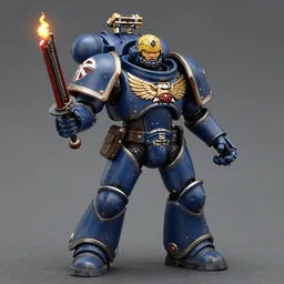 Warhammer 40K Space Marine by Lisa Frank