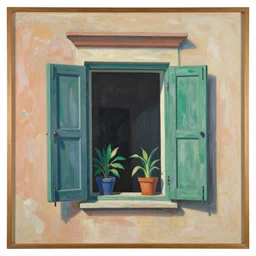 a replica of la fenetre ouverte a collioure d ’ henri matisse, 1 9 0 5