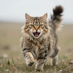 A fury steppe cat in shui-mo