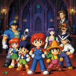 realistic detailed image of retro actraiser snes game characters, depth perception, depth of field, action horror by lisa frank, ayami, kojima, amano, karol bak, greg hildebrandt, and mark brooks, neo - gothic, gothic, rich deep colors. beksinski painting, part by adrian ghenie and gerhard richter. art by takato yamamoto. masterpiece