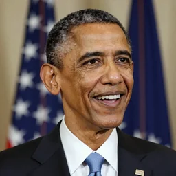 Obama smiling