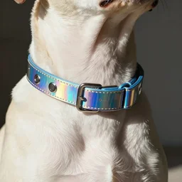 A holographic dog collar