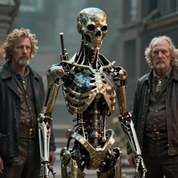 biomechanical dieselpunk terminator skeleton 4 k unreal engine artstation cinematic mood lighting by emil melmoth h r giger brian froud gustave dore albrecht durer hieronymus bosch greg rutkowaki