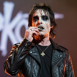 a photo of a man on drugs at a slipknot concert
