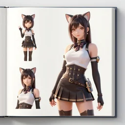 cat girl in a  blade and soul  spinoff artbook  rendered by the artist Nadezhda Tikhomirova, Jiyun Chae,  Taran Fiddler,  Lê Long, Joe Madureira, trending on Artstation by Taran Fiddler, artbook, Stanley Artgerm Lau, WLOP, Rossdraws , James Gurney