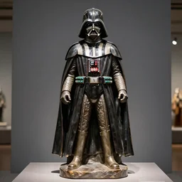 a marble statue of darth vader, 8 k, exquisite detail, museum exhibit, studio lighting, hd
