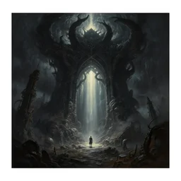 a dark fantasy painting of a shadow reality by john stephens and paul lehr, highly detailed, radiant light, intricate environment, deviantart, 4 k