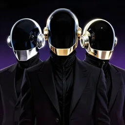 portrait of Daft Punk members , dramatic lighting, illustration by Greg rutkowski, yoji shinkawa, 4k, digital art, concept art, trending on artstation