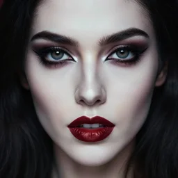 close up face ( ( ( ( ( female ) ) ) ) ) portrait vampire