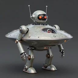 hyper - detailed accurate rendered ( ( ( ( ( 1 9 5 0 s retro future android robot flyingsaucer robot. muted colors., ) ) ) ) ) by jean - baptiste monge,!!!!!!!!!!!!!!!!!!!!!!!!!