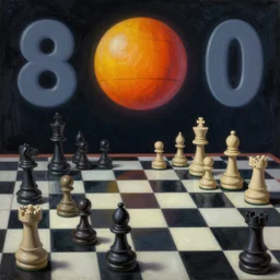 surreal chess, 8 0's style synthwave, matte colors, highly detailed, digital painting, award winning illustration by charles blackman, john hoyland