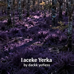 dark purple swamp, by jacek yerka