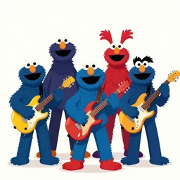 sesame street heavy metal band