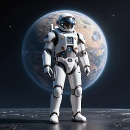 new space planet, full body, high detail, high modernization, hyperrealistic