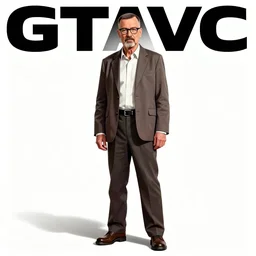 full body portrait of walter white, art by stephen bliss, gtavc cover art