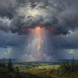 exotic weather phenomena. landscape. 💥⛈. fractal and deepdream effects. masterpiece digital painting by andrei riabovitchev. sfx by industrial light & magic.