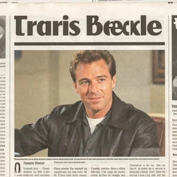 newspaper clipping of travis bickle