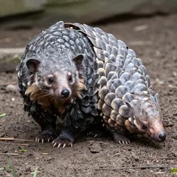 cross between a coatimundi and a pangolin