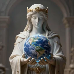 a god holding a planet, 8K resolution, HDR, soft focus, macro photography, digital art, ambient occlusion, gothic art, hyperdetailed, Unreal Engine, ethereal, dynamic lighting, stunning visuals, creative, trending on art station, ultra detailed