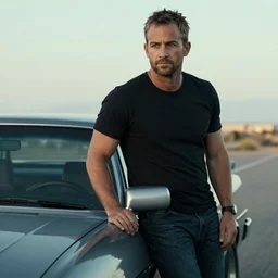 Paul walker as a car being 2 fast and 2 furious