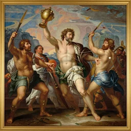 wwf wrestlemania, high level of detail in the style of giovanni battista tiepolo