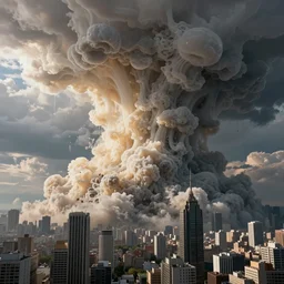 a massive gelatinous mass is covering a whole city