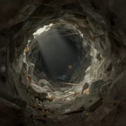 opening of an abandoned mine, sharp focus, intricate, elegant, digital painting, artstation, matte, highly detailed, concept art, illustration, volumetric lighting, bokeh light, art by greg olsen and liz lemon swindle