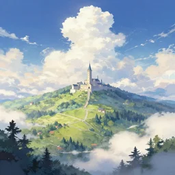 fantasy world heaven dream haven pixiv scenery art
