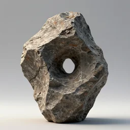 a sculpture of a rock, an abstract sculpture by richard benning, featured on polycount, new sculpture, physically based rendering, sketchfab, zbrush