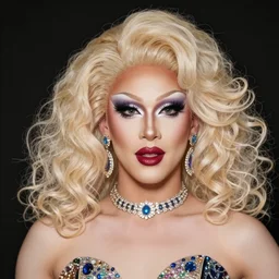 a photo of a drag queen, shallow focus