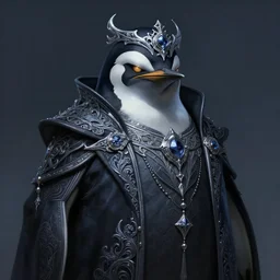 anthropomorphic evil penguin, fancy dark clothes, glowing eyes, dnd, character, fantasy, intricate, elegant, digital painting, artstation, concept art, smooth, 8 k frostbite 3 engine, ultra detailed, art by artgerm and greg rutkowski and magali villeneuve