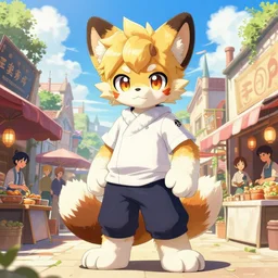 full body character anthro fursona portrait of gordon ramsay with gorgeous detailed eyes in the marketplace in the sky, color page, tankoban, 4 k, tone mapping, doll, akihiko yoshida, james jean andrei riabovitchev marc simonetti, yoshitaka amano, h. hydrochaeris