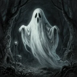ghastly spooky ghost by Shaun Tan