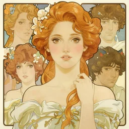detailed portrait of amber heard by alphonse mucha, ayami kojima, yoshitaka amano, charlie bowater, karol bak, greg hildebrandt, jean delville, and mark brooks, art nouveau, pre - raphaelite