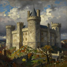 medieval castle, by marsden hartley