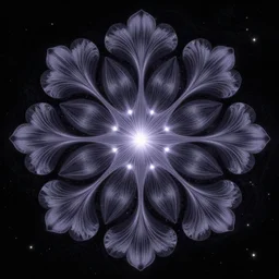 flower pattern in deep space by dan seagrave art and moebius