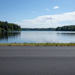 photo Lake with Liquid Asphalt Instead of Water reality