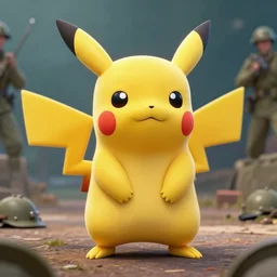 hyperrealistic dslr film still of pikachu in vietnam war, stunning 8 k octane comprehensive 3 d render, inspired by jackson pollock, perfect facial symmetry, dim volumetric cinematic lighting, extremely hyper - detailed, extremely lifelike attributes & lifelike texture, intricate, masterpiece, artstation, stunning