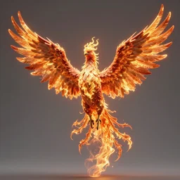 hyperdetailed image of a human phoenix with its full body flaming and wings spread 8 k extremely detailed hd hyperrealism fiery extremely accurate unbelievably creepy movie studio style