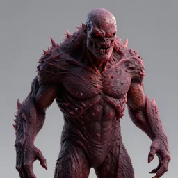 stranger thing inspired, evil, realistic, monster, main, final, boss, concept, rendering, octane