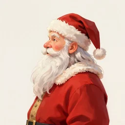 side profile centered painted portrait, santa claus, D&D, cell-shaded, matte painting concept art, bright backlit, official fanart, 4k, Pinterest, by Jesper Ejsing and RHADS and Makoto Shinkai and Louis can baarle and ilya kuvshinov and rossdraws and Cushart Krentz and Gilleard James and Alphonse Mucha - H 704
