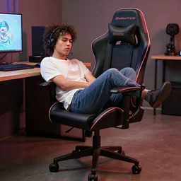 a photo of the most uncomfortable gaming chair in the world.