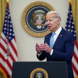president joe biden talking to president joe biden, nikon 3 5 mm, photograph