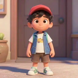 little kid in style of pixar